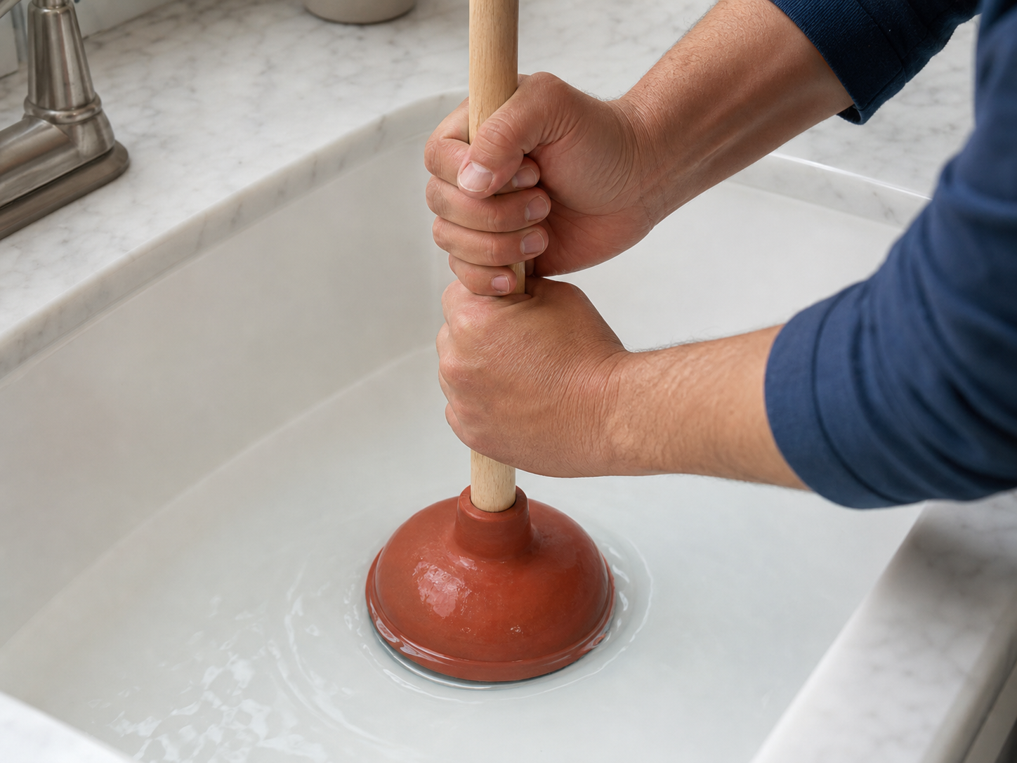 Create a seal before plunging