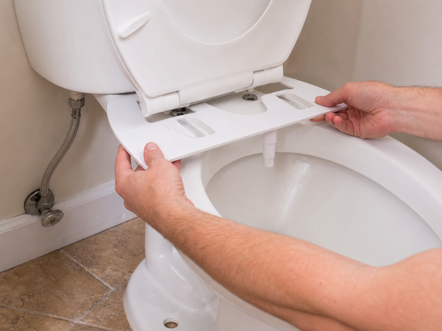 Remove the seat and install the attachment