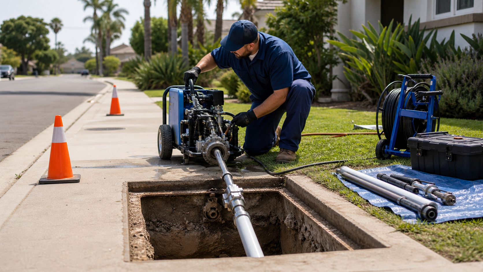 Professional New Flow Plumbing pipe bursting guidance and equipment