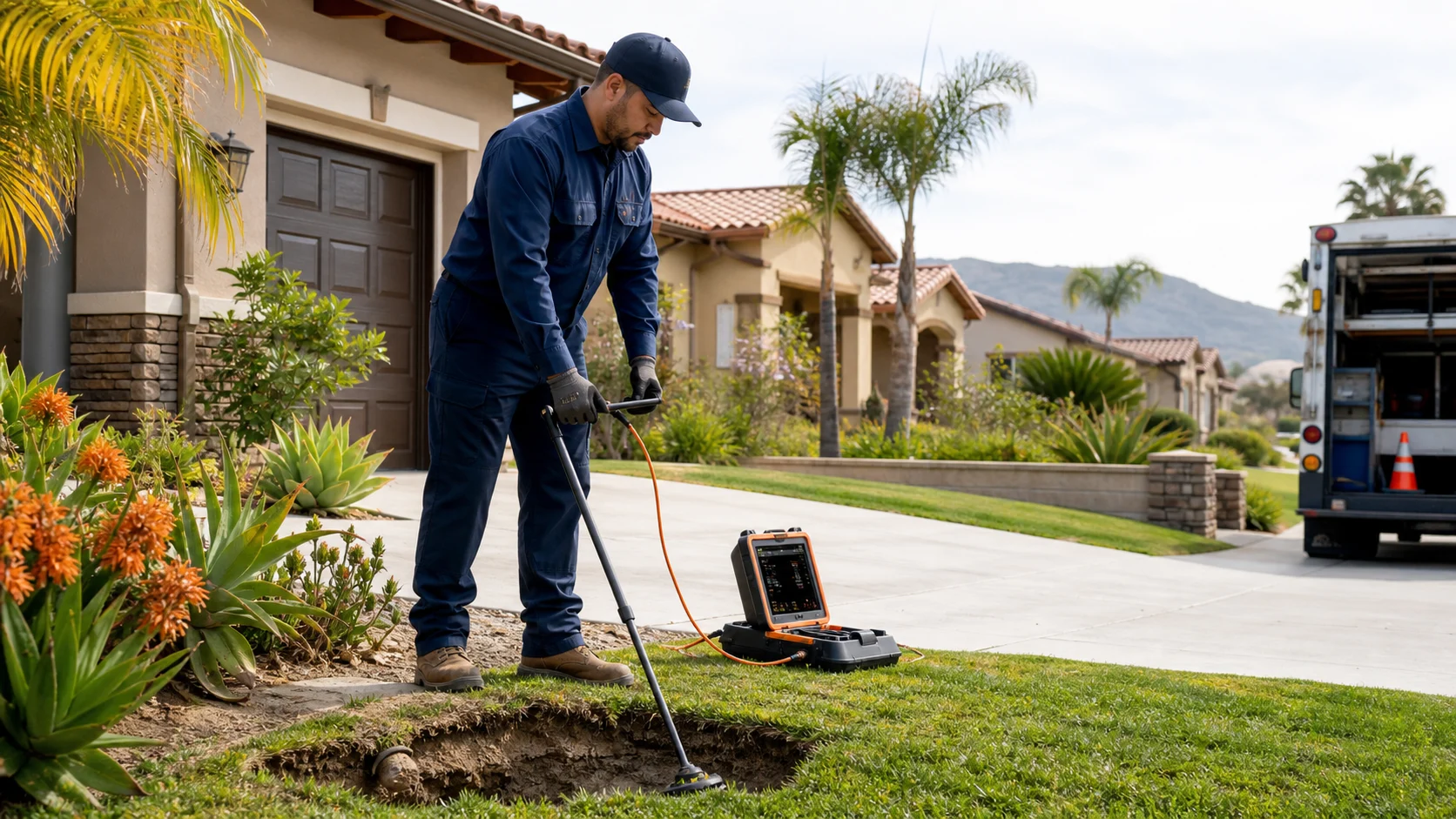 New Flow Plumbing water line repair service