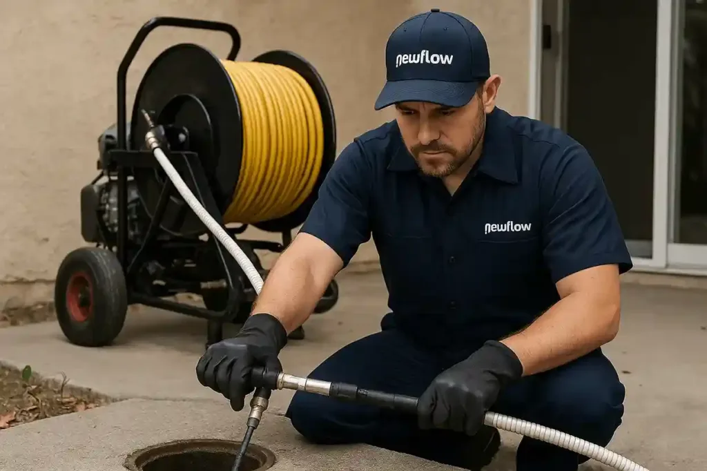 NFP worker checking with Hydro Jetting in Burbank