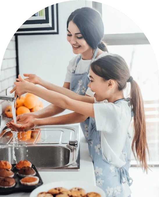 Clean kitchen drain and water with eliminated smell
