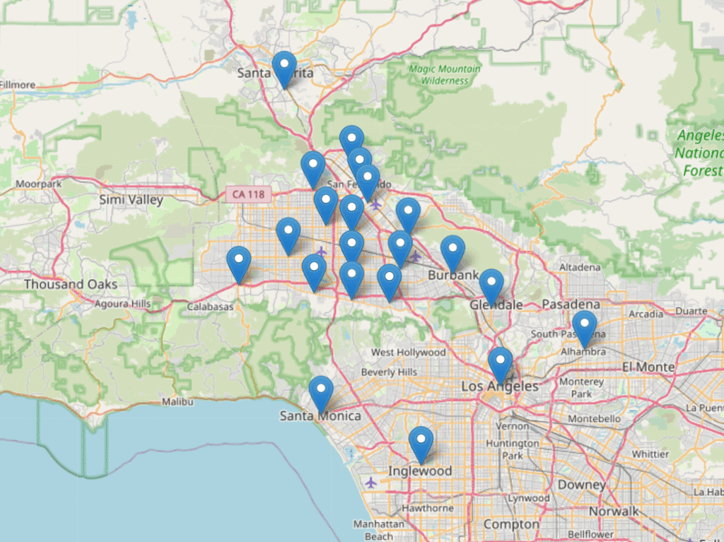 pipe pursting service area map