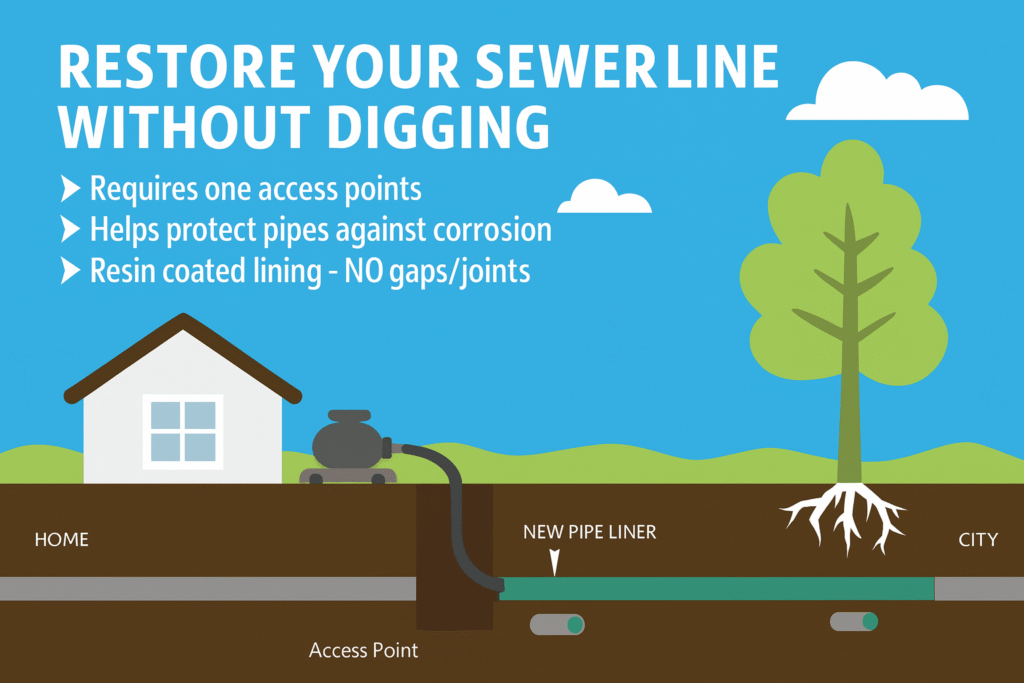 restore your sewer line without digging